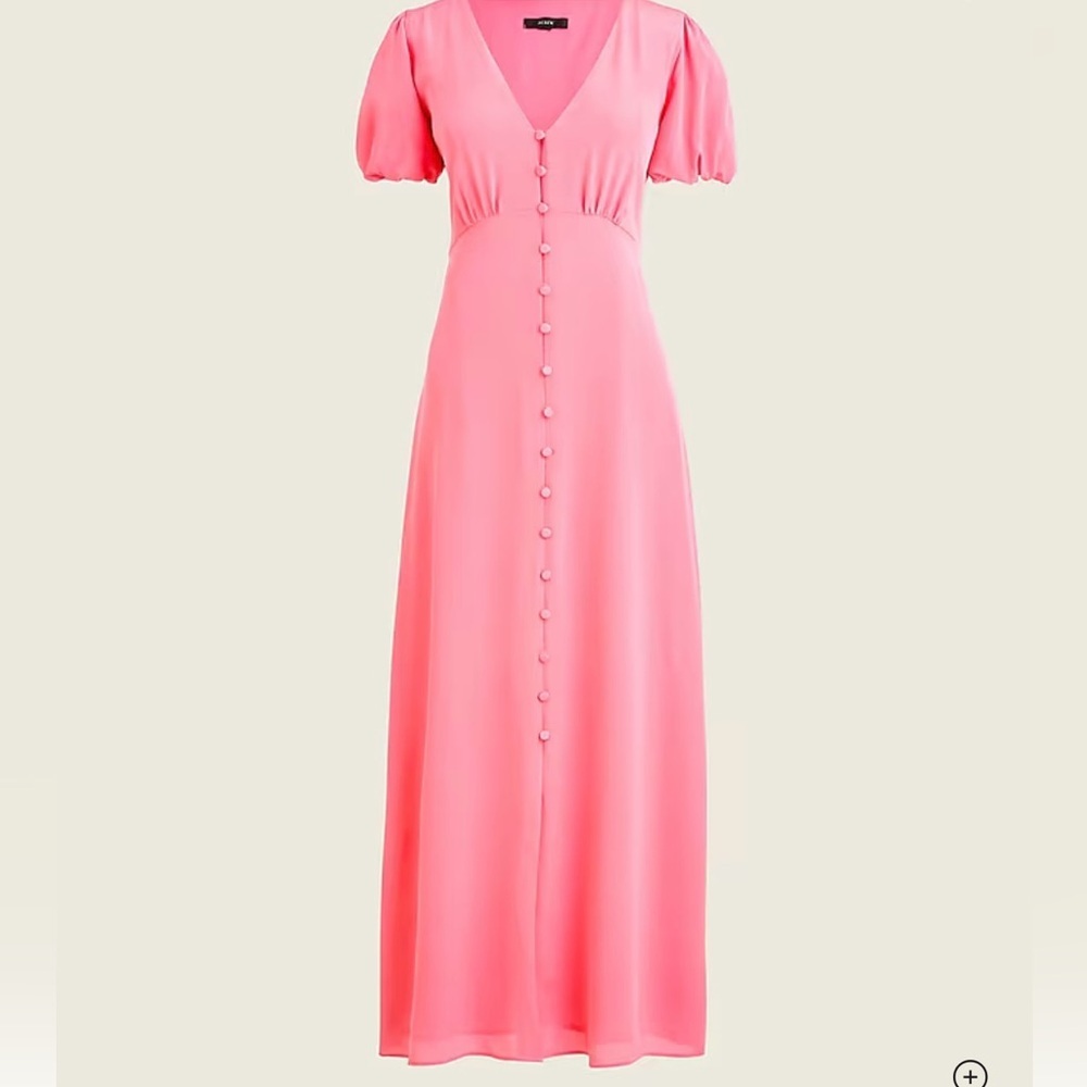 J. Crew Vibrant Pink Maxi Dress